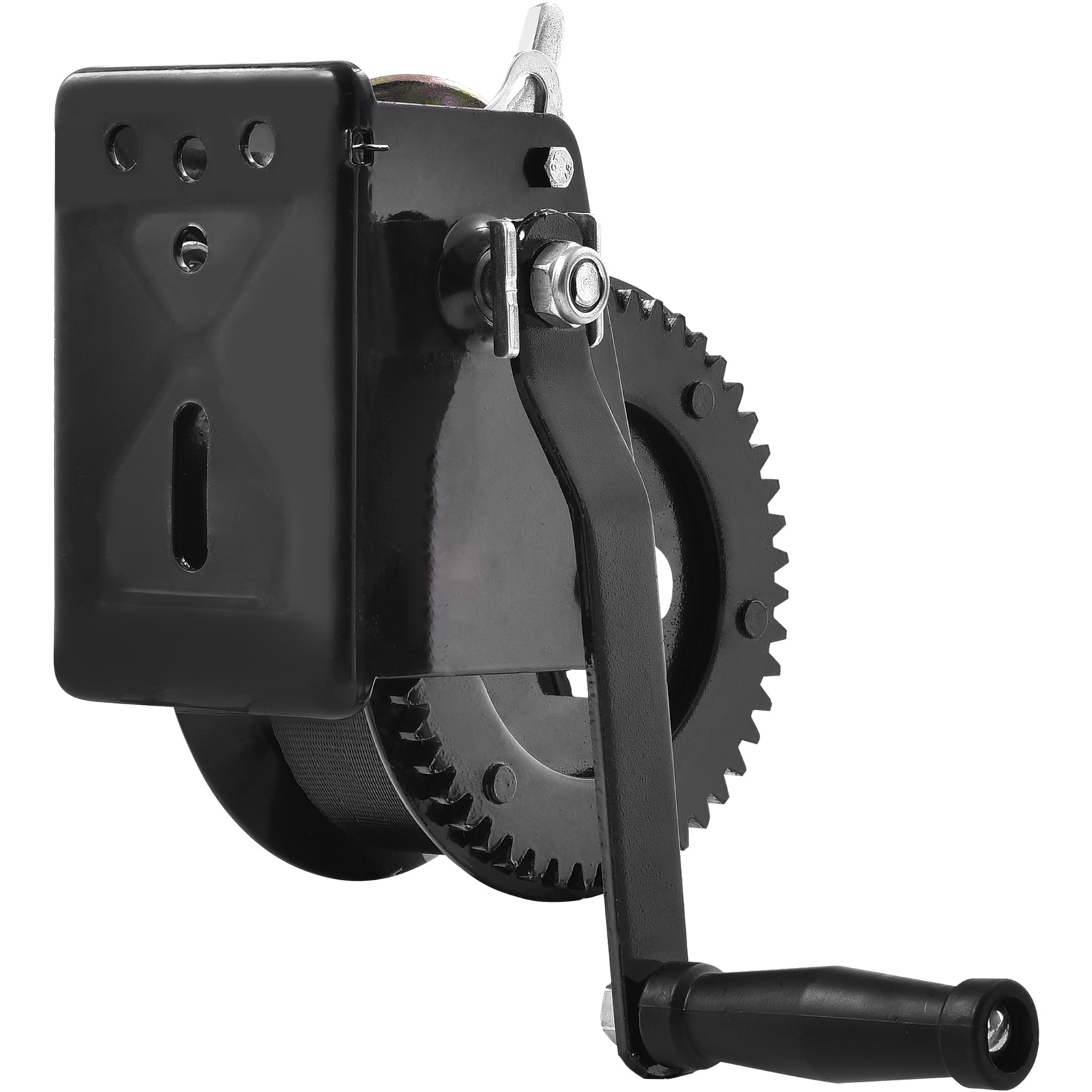 Hand Winch With Polyester Strap And Two Way Ratchet For Trailer_voghion.com
